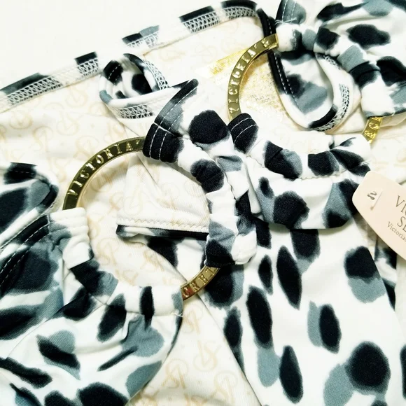 Victoria's Secret Vintage Low Rise Hipster Bandeau Top Two Piece Bikini Set NWT - Picture 7 of 16